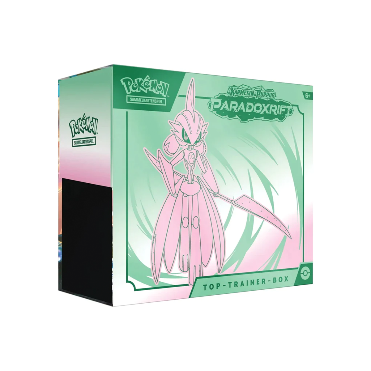 Pokémon Karmesin &amp; Purpur Paradoxrift Top-Trainer-Box Eisenkrieger (DE)