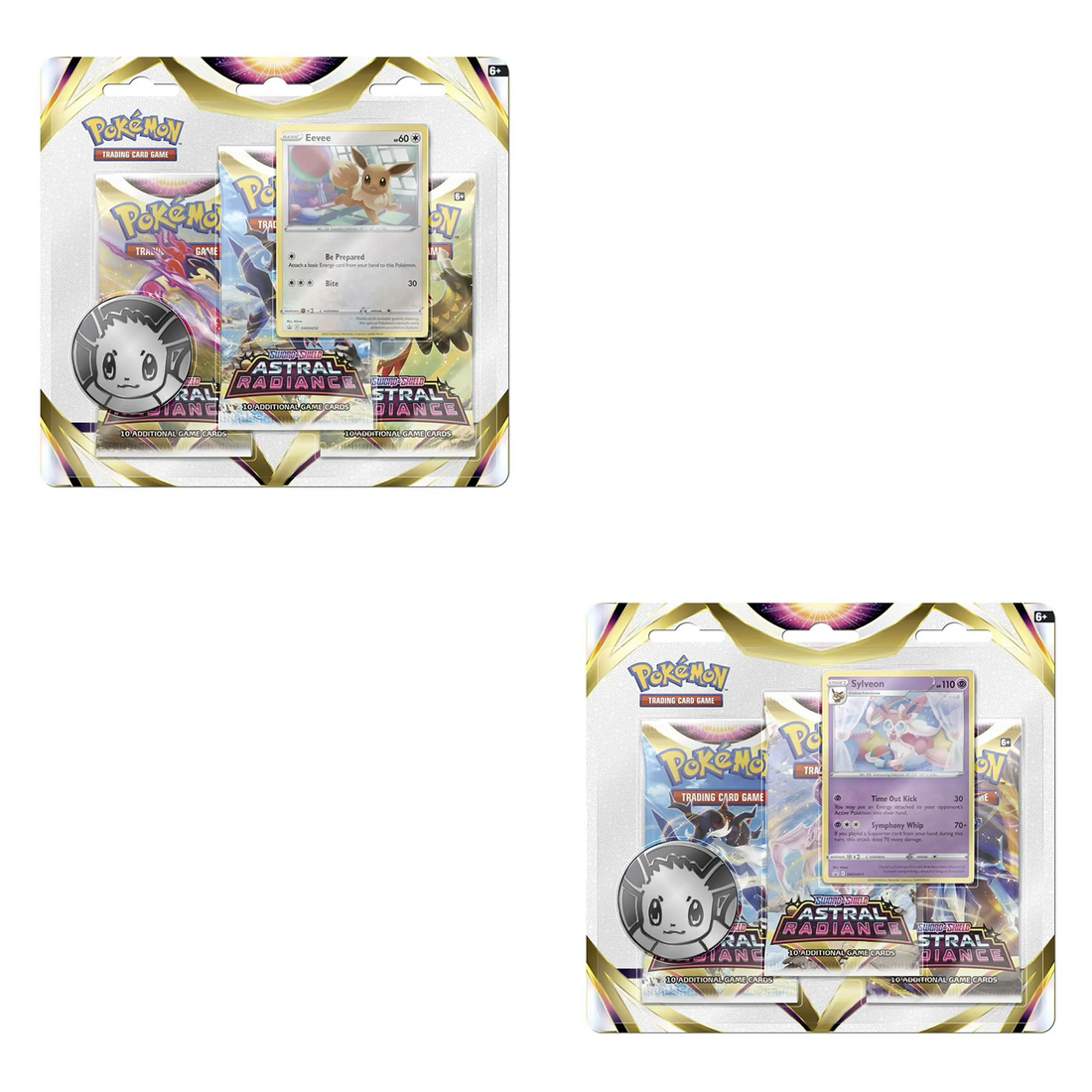 Pokémon Sword & Shield SWSH10 Astral Radiance 3-Pack Blister Eevee/Sylveon (EN)