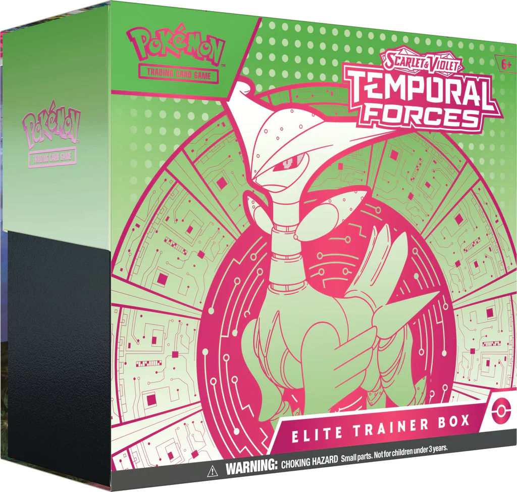 Pokémon Scarlet & Violet SV05 Temporal Forces Elite-Trainer-Box Iron Leaves (EN)