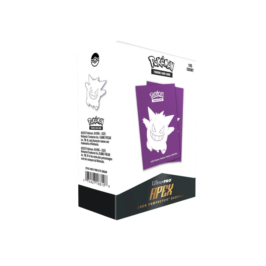 Ultra Pro - Elite Gengar 105ct Apex Deck Protector Hüllen for Pokémon