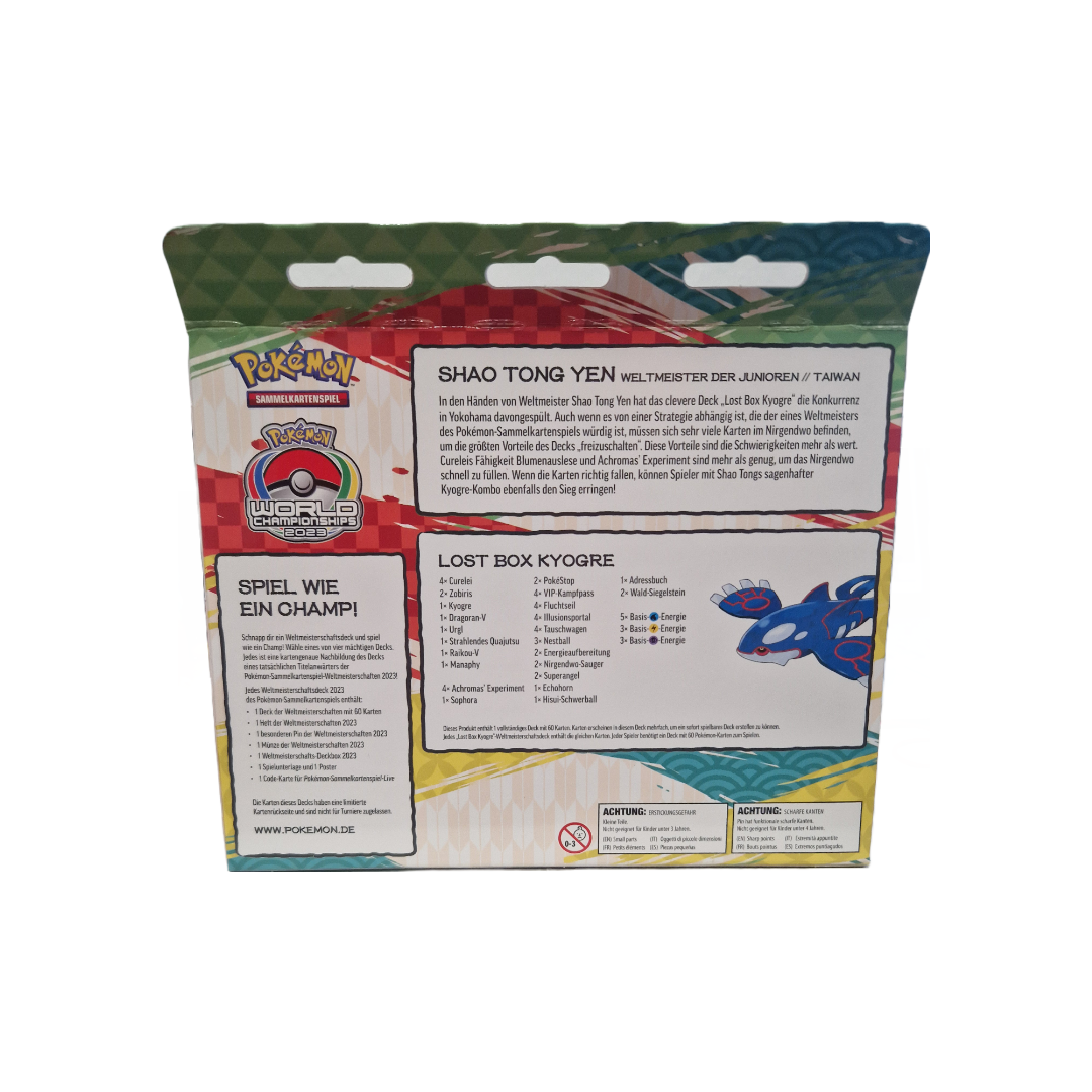 Pokémon Weltmeisterschaft 2023 – Shao Tong Yen TCG Deck (Italienische Ausgabe) Mit 60 Karten, Münze & Buch Pokémon Weltmeisterschaft 2023 – Shao Tong Yen TCG Deck (Italienische Ausgabe) Mit 60 Karten, Münze & Buch