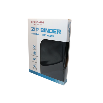 Deichcards Protect Zip Binder 9 Pocket (Black)