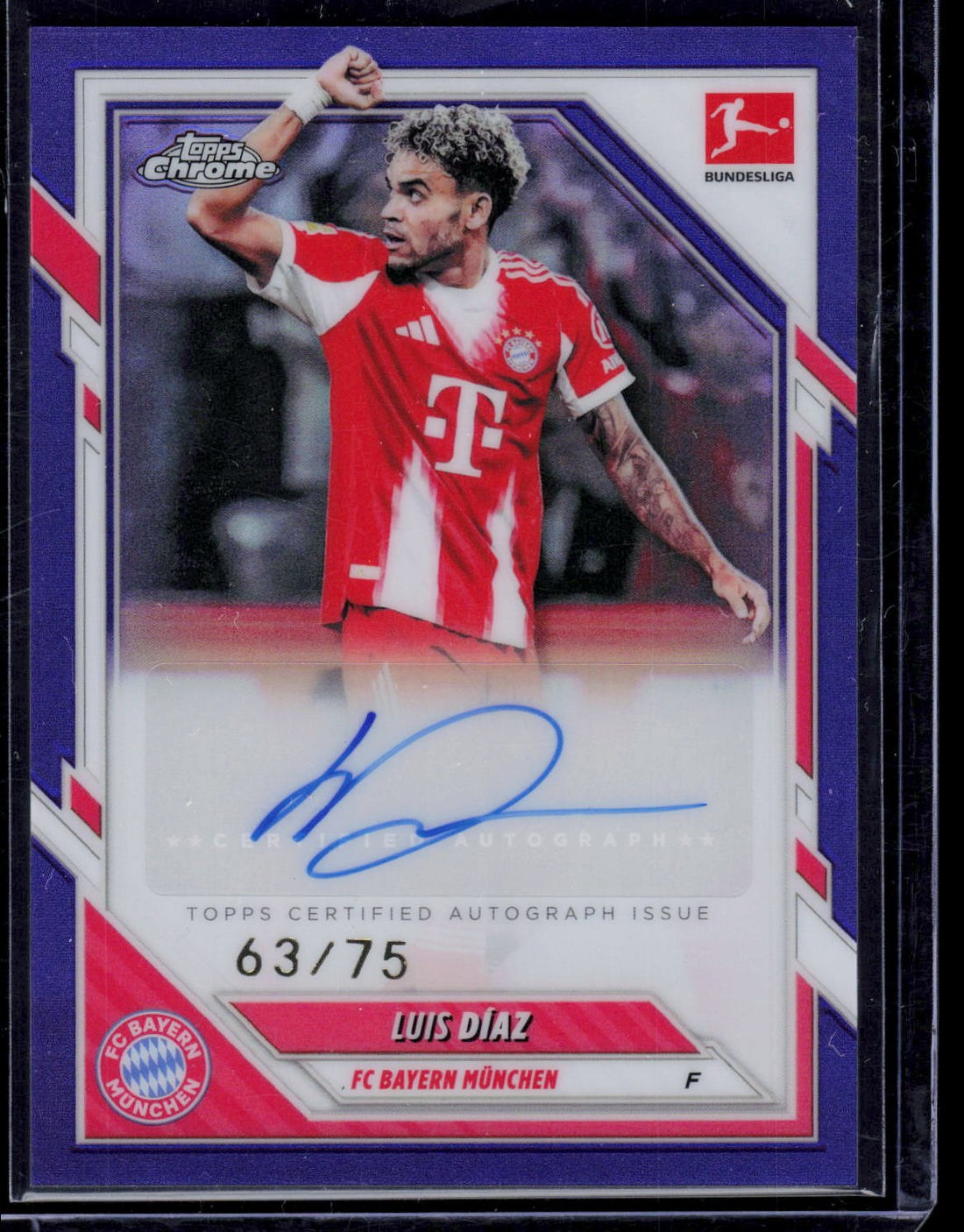 Luis Diaz Topps Bundesliga Chrome 2025-26 [Auto] 63/75 (EN) (nach §25 UStG differenzbesteuert)