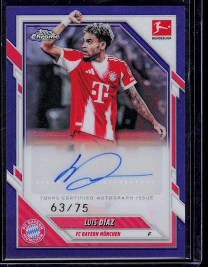 Luis Diaz Topps Bundesliga Chrome 2025-26 [Auto] 63/75 (EN) (nach §25 UStG differenzbesteuert)