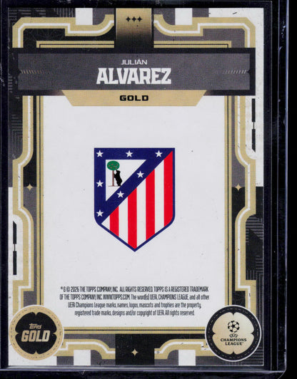 Julian Alvarez Topps Gold 2026 Black 02/10 (EN) (nach §25 UStG differenzbesteuert)