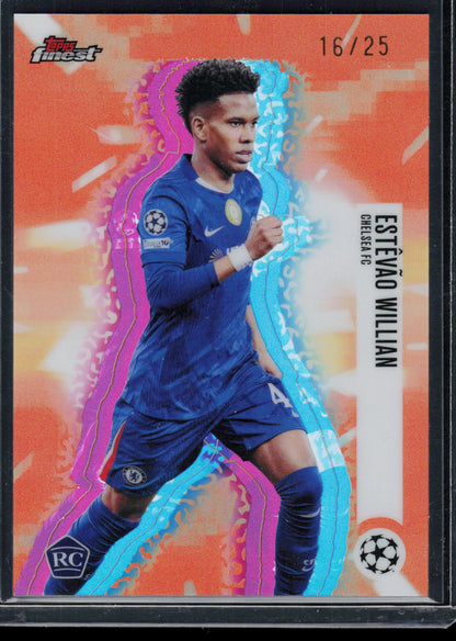 Estevao Topps UCC Finest 2026 Hologlow [RC] 16/25 (EN) (nach §25 UStG differenzbesteuert)