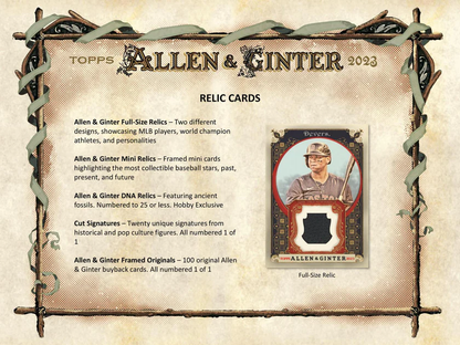 Topps Allen &amp; Ginter Baseball MLB Hobby Box 2023