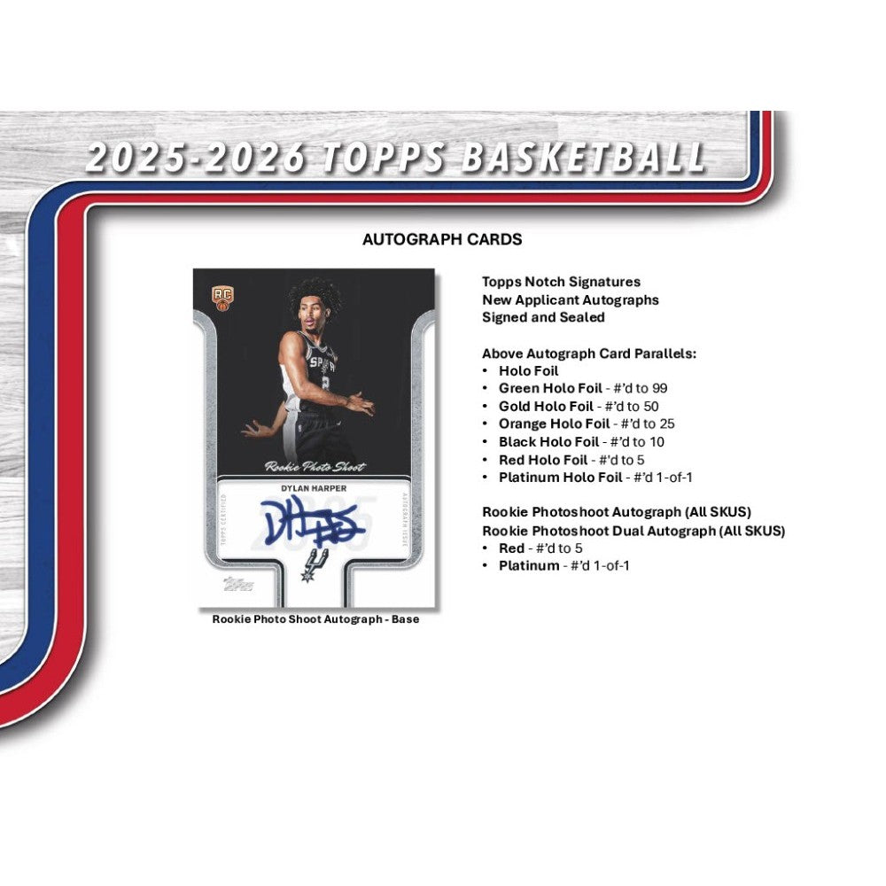 (Vorbestellung) Topps Basketball Mega Box 2025/2026