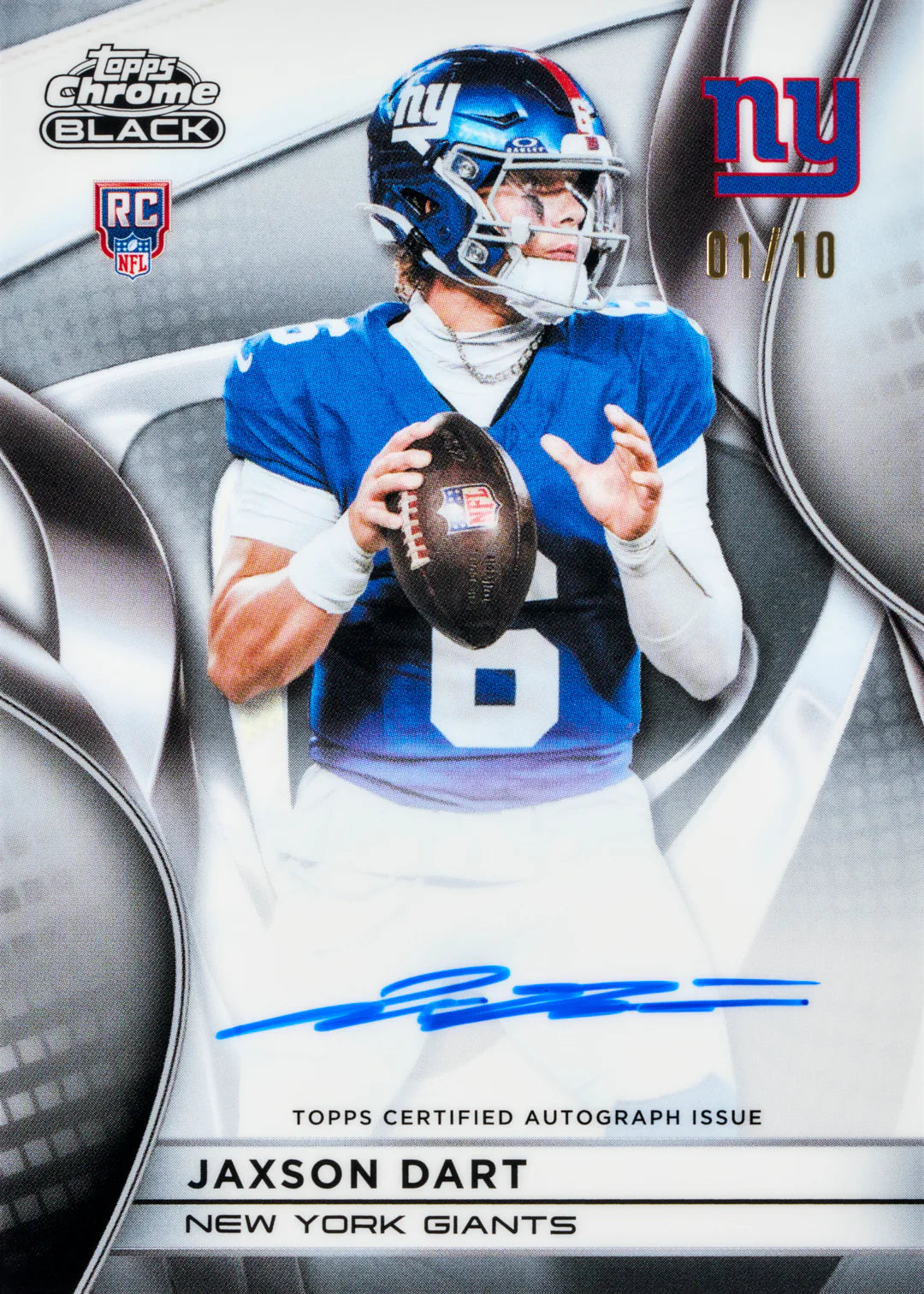 Topps Chrome Black NFL Hobby Box 2025