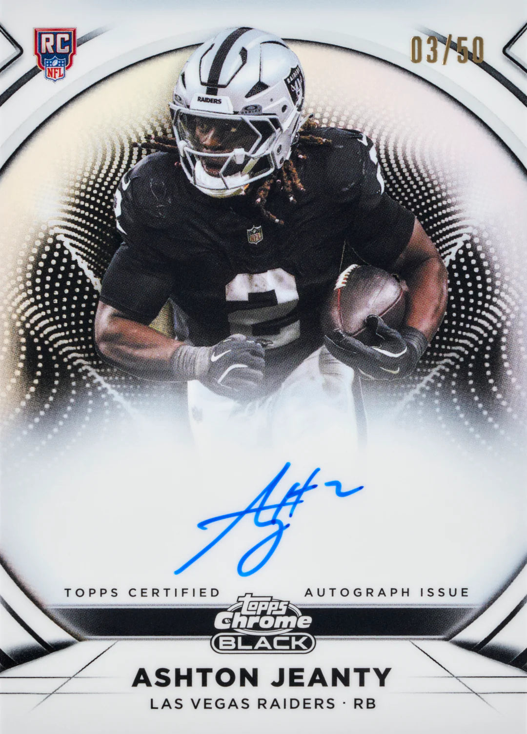Topps Chrome Black NFL Hobby Box 2025