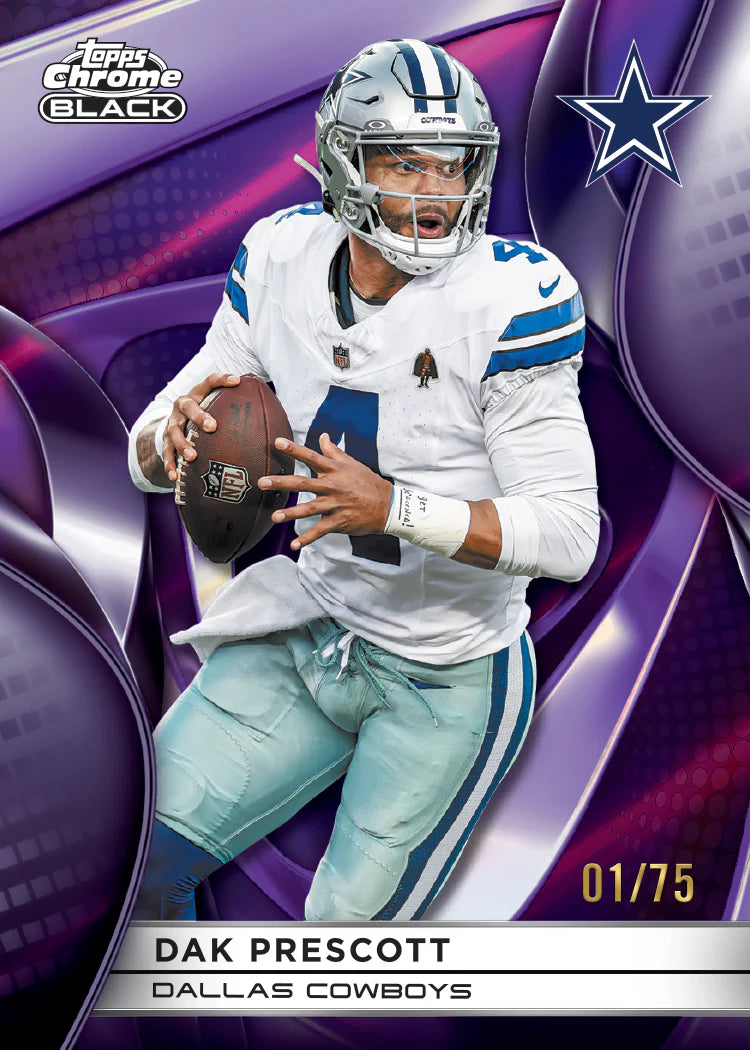 Topps Chrome Black NFL Hobby Box 2025