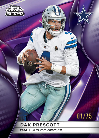 Topps Chrome Black NFL Hobby Box 2025