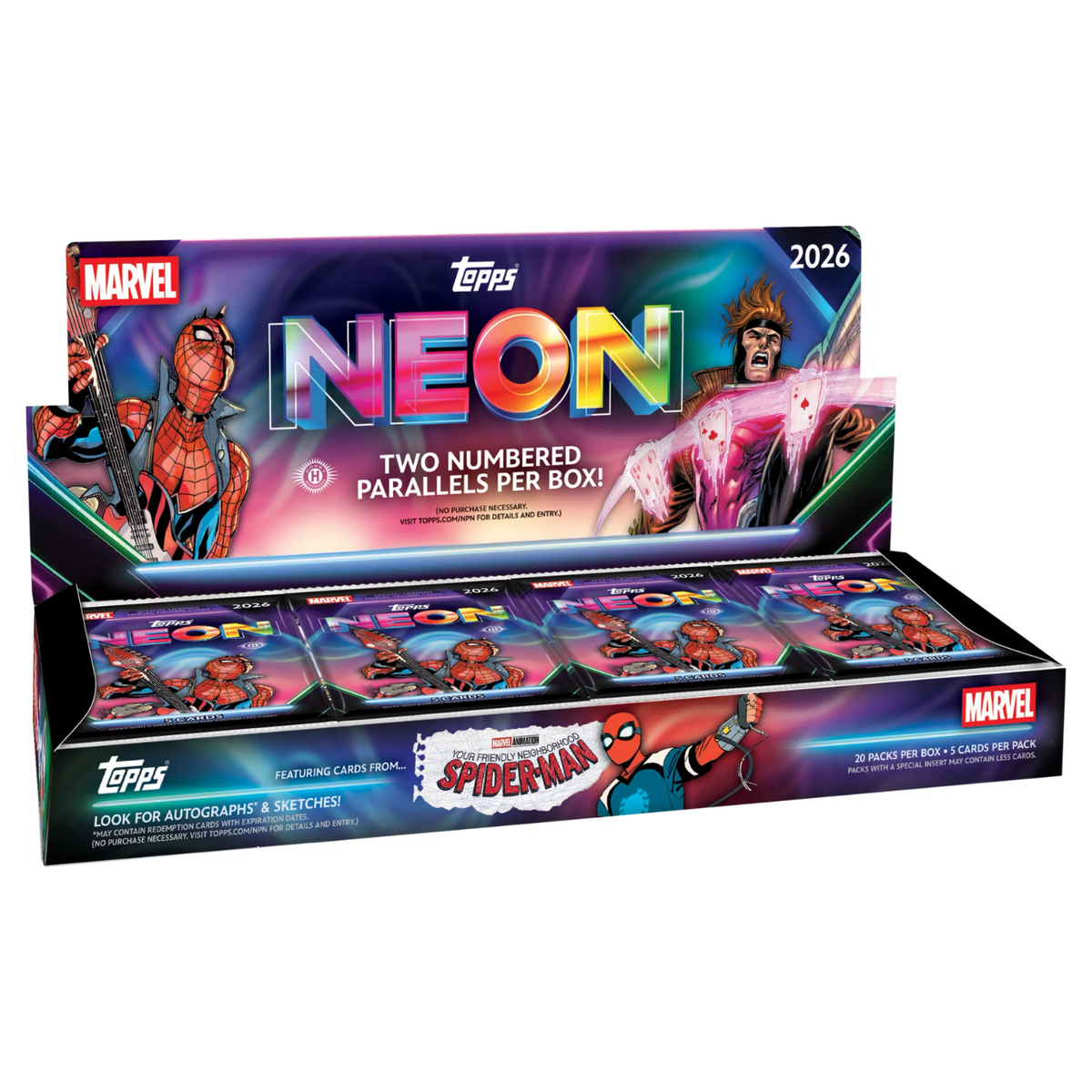Topps Marvel Neon Hobby Box 2026