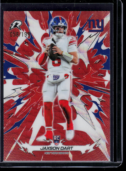 Jaxson Dart Topps Resurgence 2025 Crimson Surge [RC] 058/199 (EN)