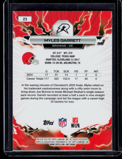 Myles Garrett Topps Resurgence 2025 Navy Surge 146/275 (EN)
