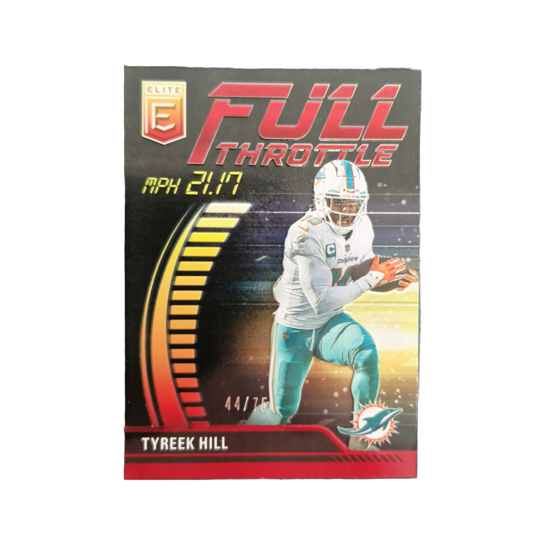 Tyreek Hill Panini Donruss Elite Football 2023 Full Throttle 44/75