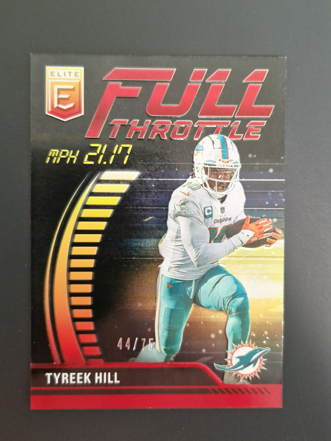Tyreek Hill Panini Donruss Elite Football 2023 Full Throttle 44/75