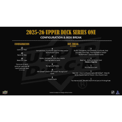 Upper Deck NHL Upper Deck Series 1 Hobby Box 2025/2026