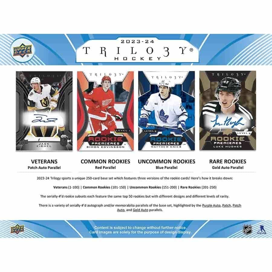 Upper Deck Trilogy Hockey NHL Hobby Box 2023/2024