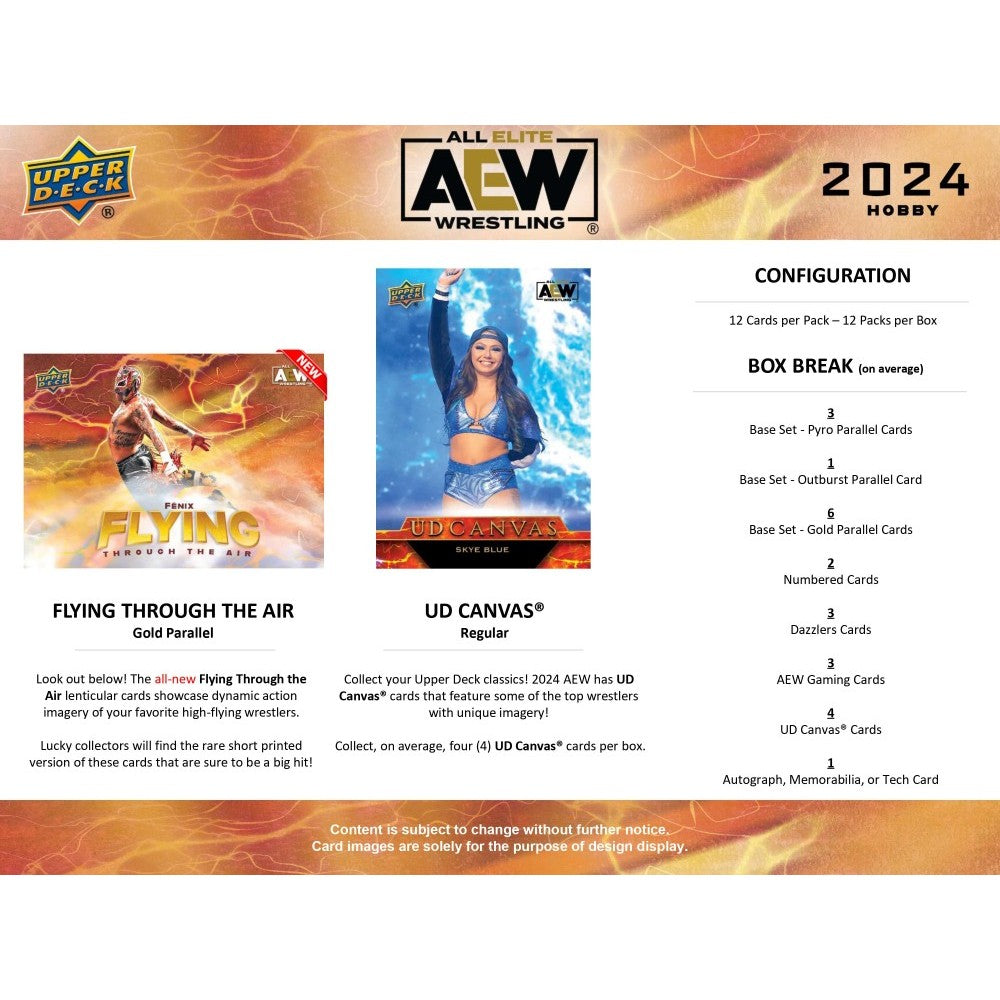 Upper Deck All Elite Wrestling (AEW) Hobby Box 2024