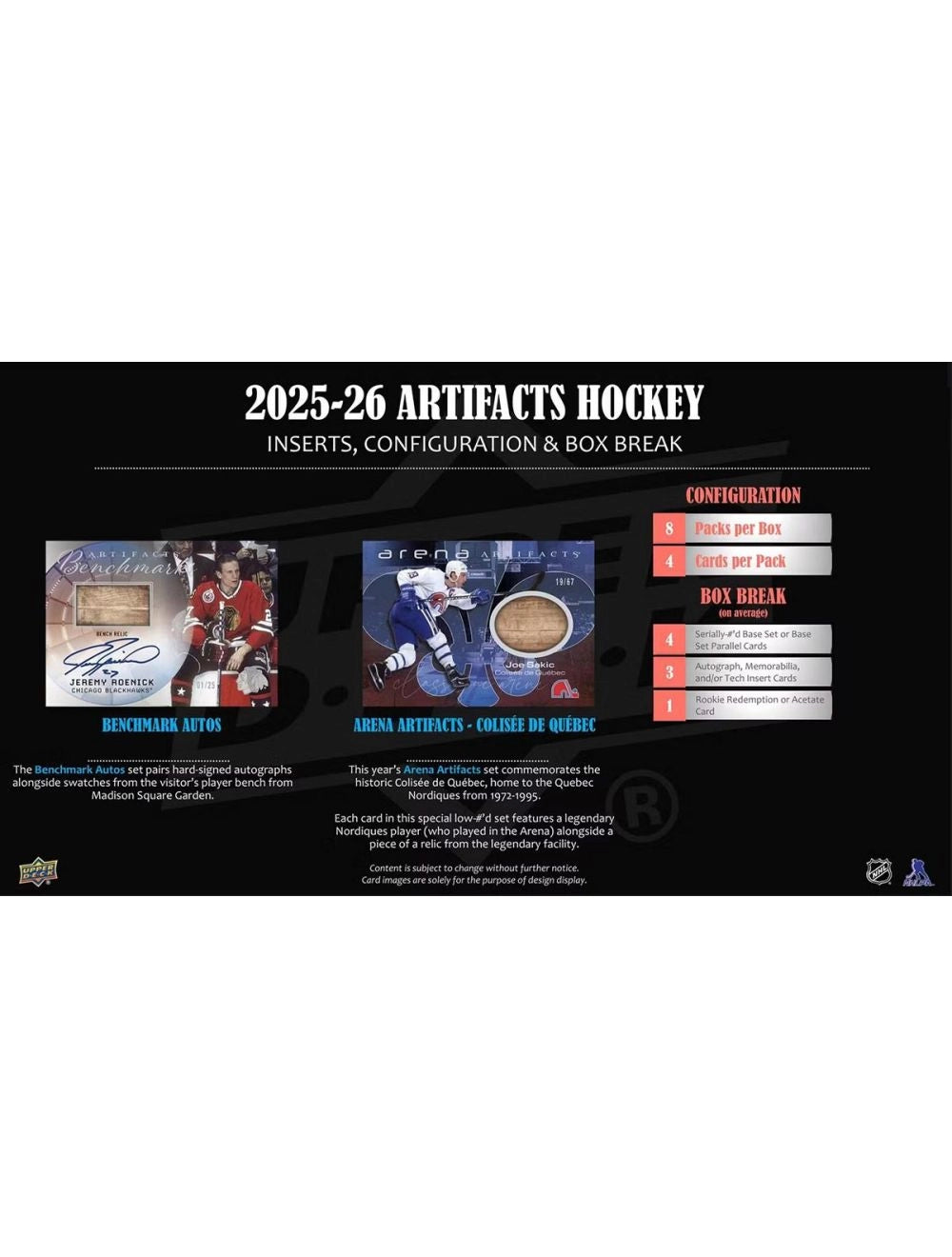 Upper Deck Artifacts Hockey NHL Hobby Box 2025/26