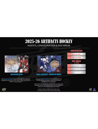 Upper Deck Artifacts Hockey NHL Hobby Box 2025/26