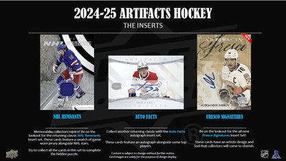 Upper Deck Hockey NHL Artifacts Hobby Box 2024/2025
