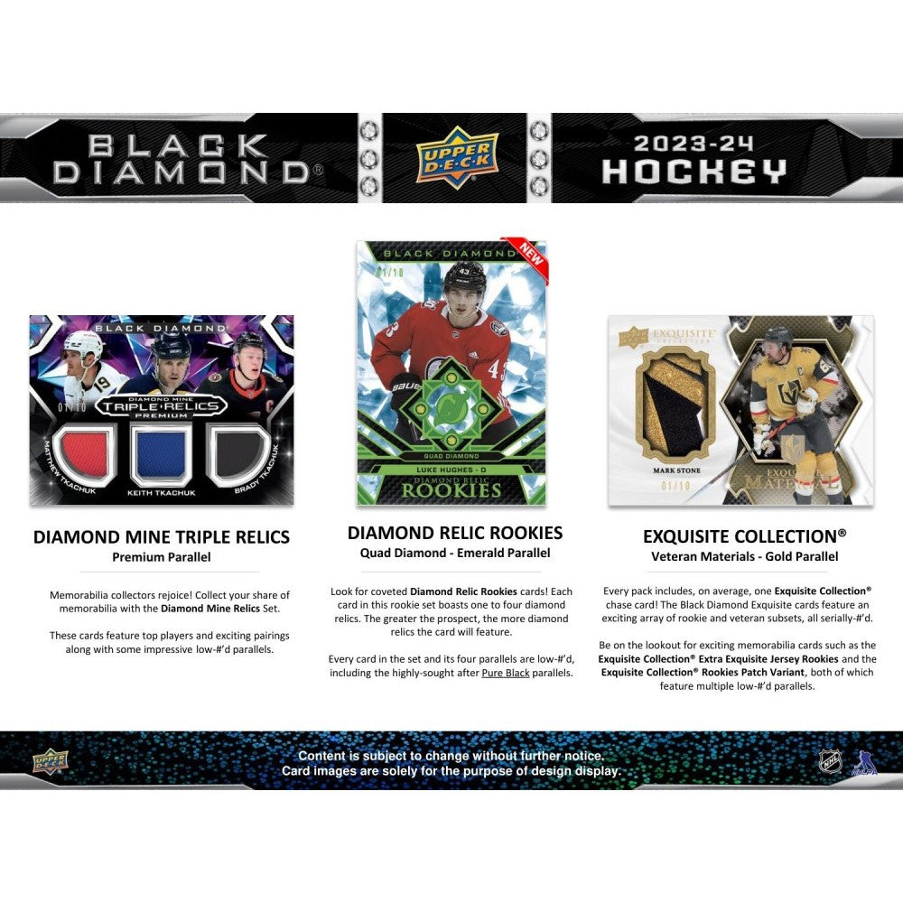 Upper Deck Black Diamond Hockey NHL Hobby Box 2023/2024
