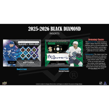 Upper Deck Black Diamond Hockey NHL Hobby Box 2025/2026