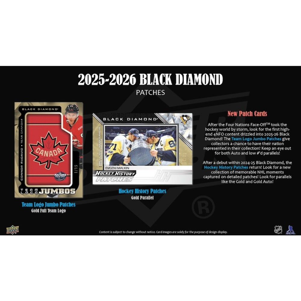 Upper Deck Black Diamond Hockey NHL Hobby Box 2025/2026