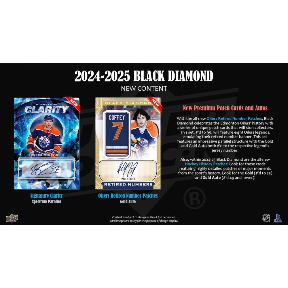 Upper Deck Black Diamond Hockey NHL Hobby Box 2024/2025