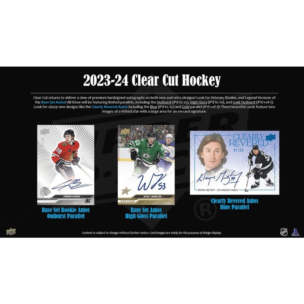 Upper Deck Hockey NHL Clear Cut Hobby Box 2023/2024