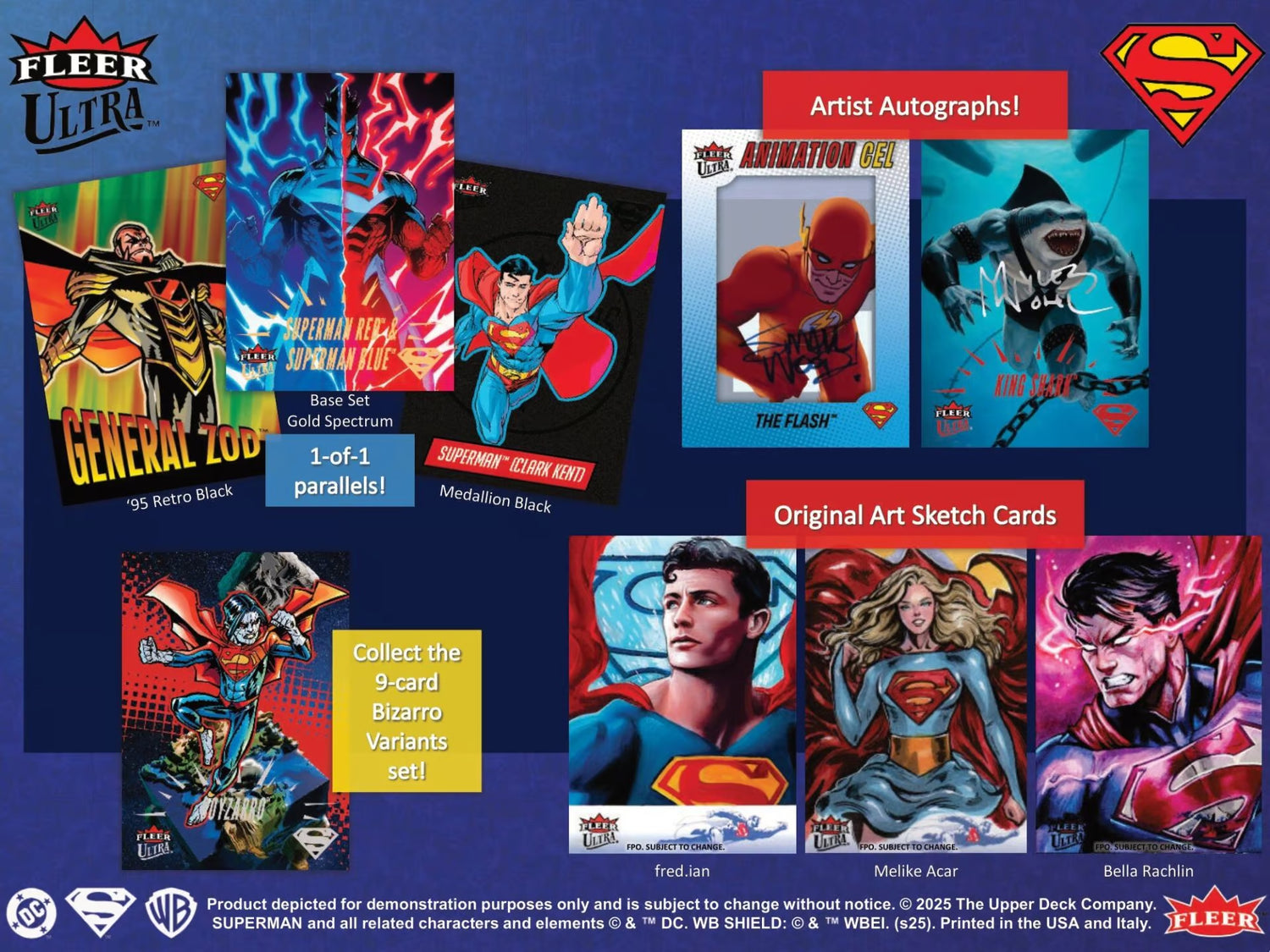 Upper Deck Fleer Ultra Superman Trading Cards Hobby Box 2025