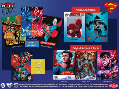 Upper Deck Fleer Ultra Superman Trading Cards Hobby Box 2025