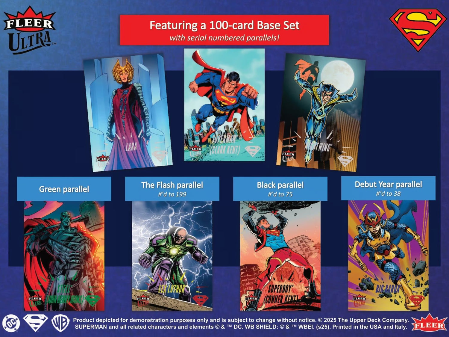 Upper Deck Fleer Ultra Superman Trading Cards Hobby Box 2025
