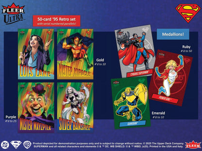Upper Deck Fleer Ultra Superman Trading Cards Hobby Box 2025