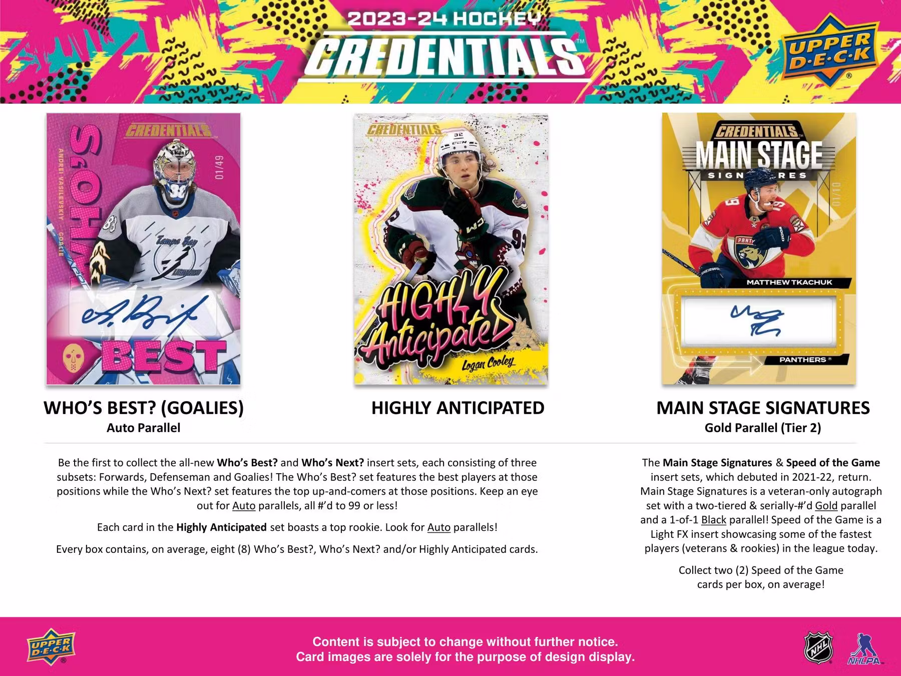 Upper Deck Credentials NHL Hockey Hobby Box 2023/2024