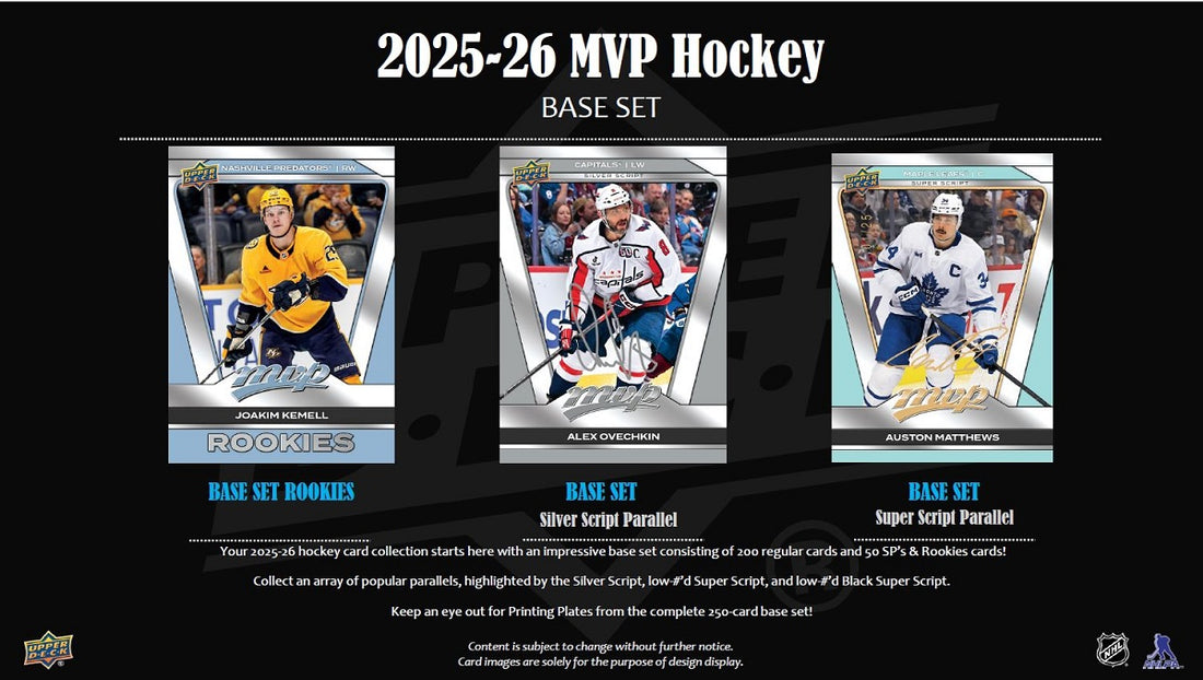 Upper Deck Hockey NHL MVP Hobby Box 2025/2026