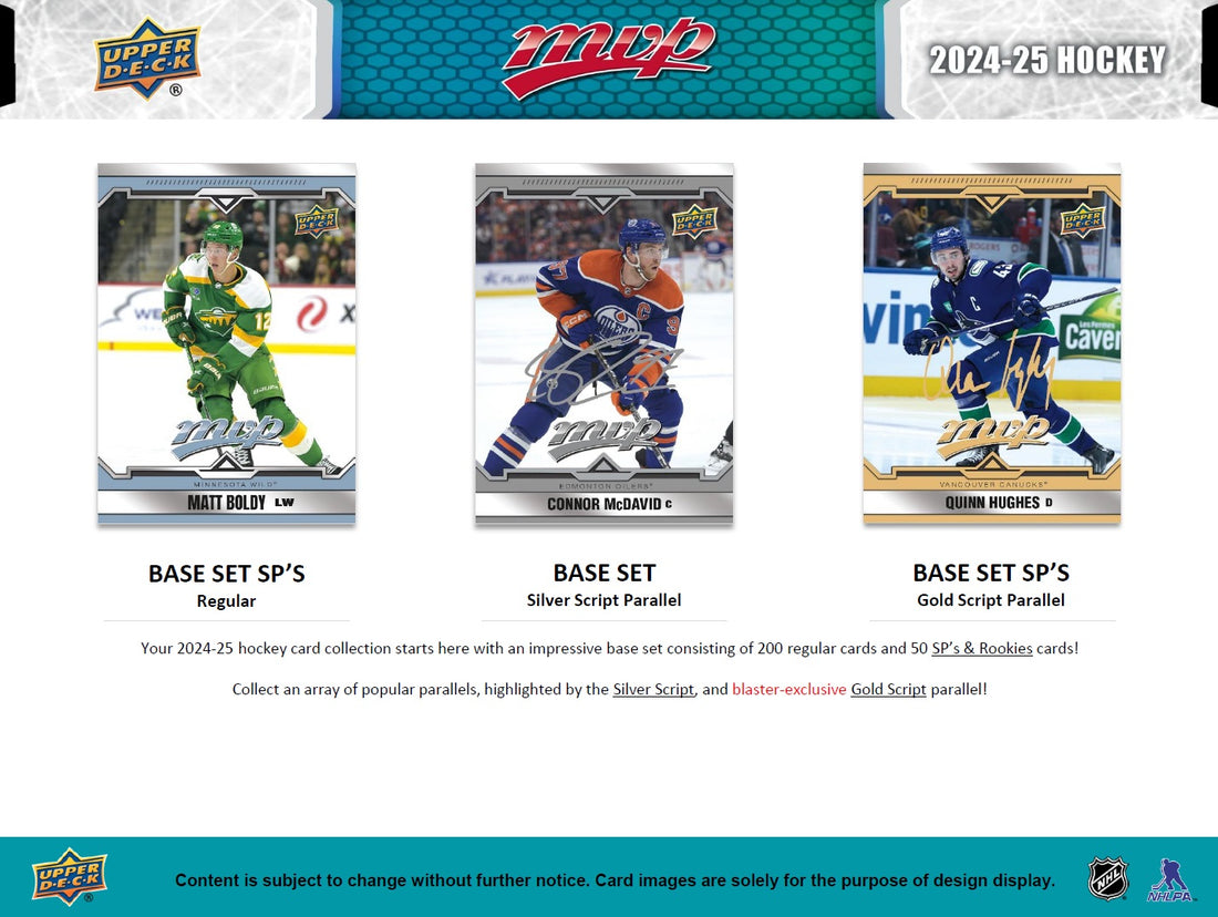 Upper Deck Hockey NHL MVP Retail Box 2024/2025