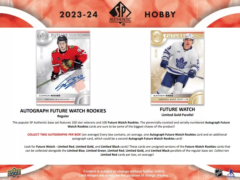 Upper Deck SP Authentic NHL Hobby Box 2023/2024