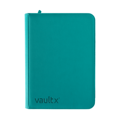 Vault X 9-Pocket Exo-Tec Zip Binder Ocean Blue