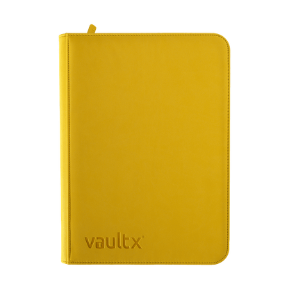 Vault X 9-Pocket Exo-Tec Zip Binder Sunrise Yellow